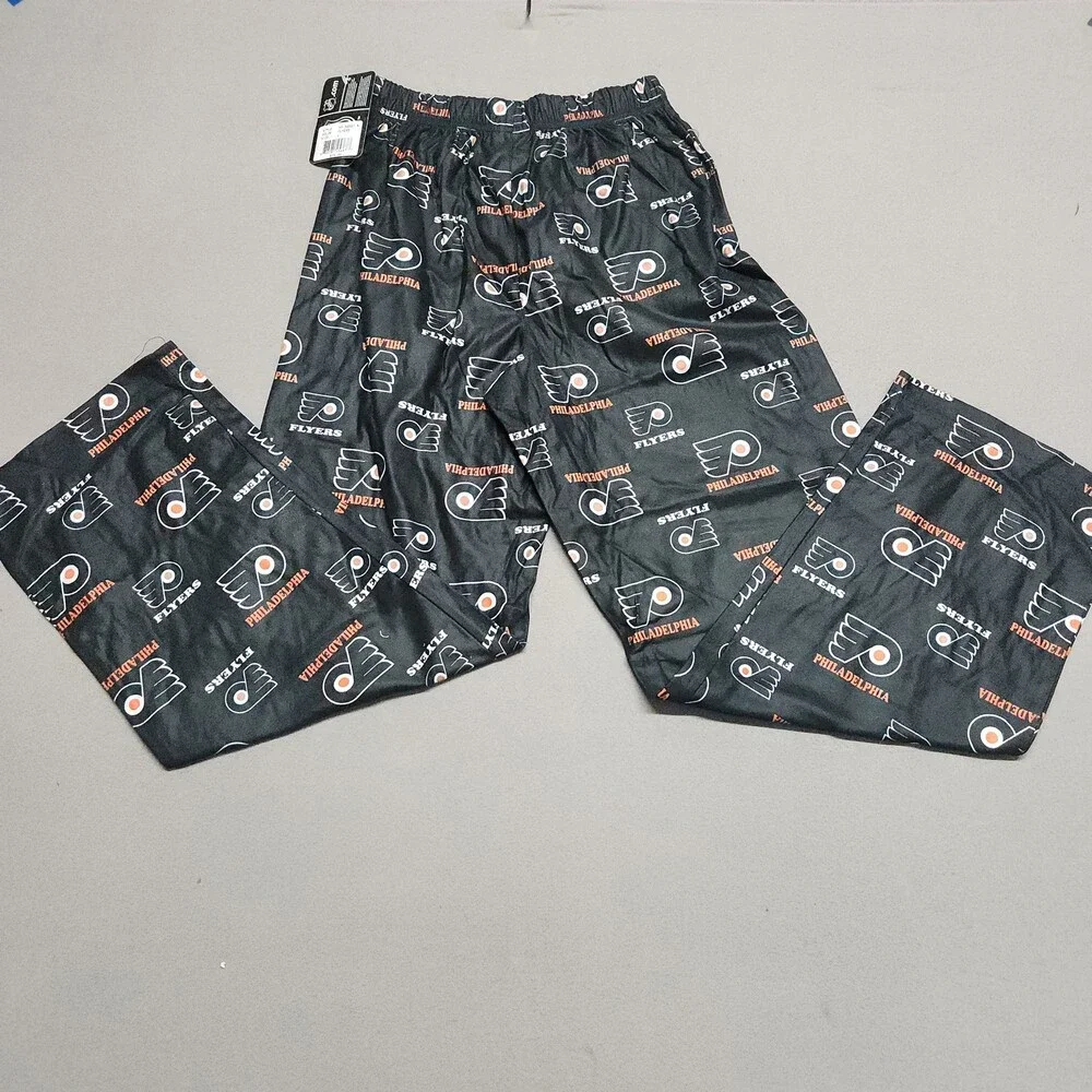 Nhl Philadelphia Flyers Youth Sleep Pants L Flame Resistant Pajamas Lg 135